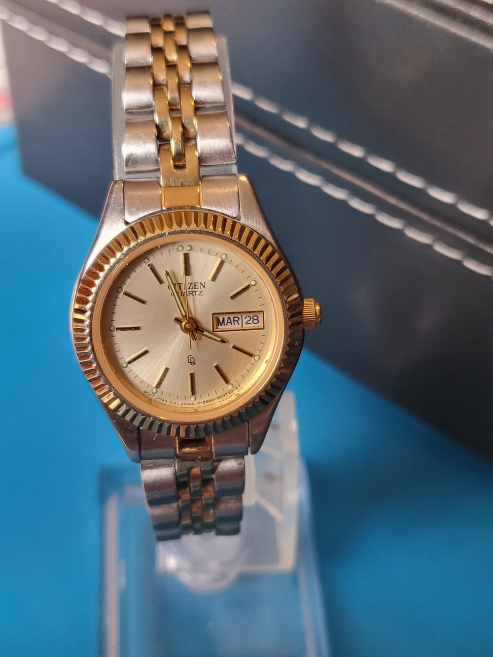 Citizen Quartz Two-Tone Gold Dial Watch - Picture 8 of 10